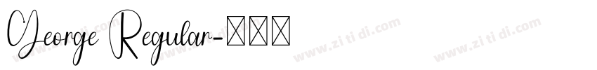 George Regular字体转换